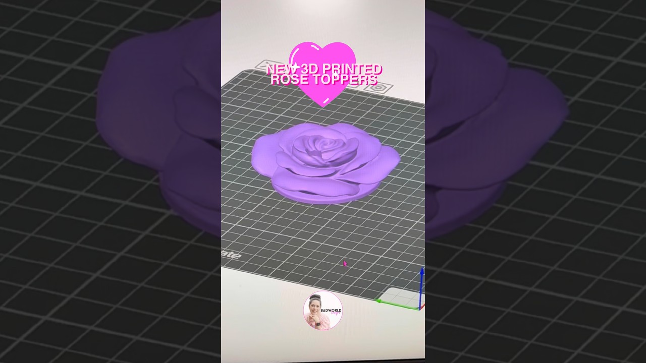 3D printed bamboo lid toppers just got a romantic upgrade 🌹😘 