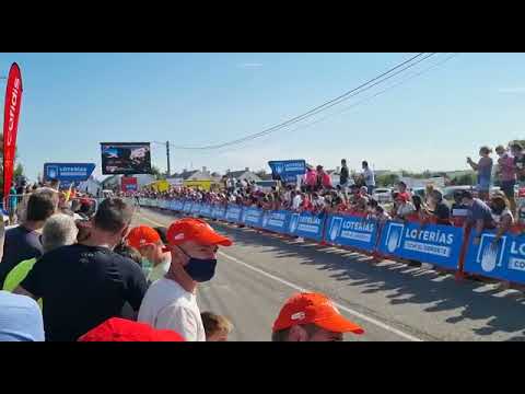 Llegada de La Vuelta a Santa Cruz de Bezana en la etapa 16