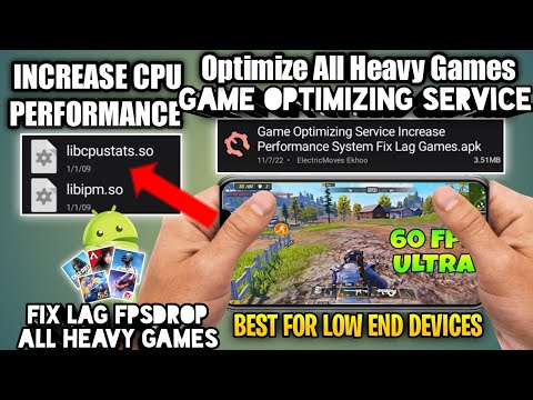 Increase CPU + FPS + Battery Life Performance Optimize Apps Android System Apk Fix Lag Fpsdrop Games