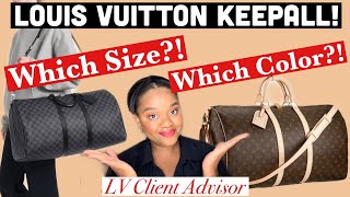 Louis Vuitton Keepall! THE Luxury Travel Bags! ~ Sizes, Colors, & Try On Video!