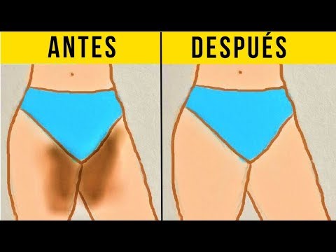 blanquear las axilas y entrepiernas