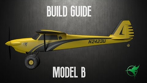 Eclipson Model B build guide - Printable RC bush airplane