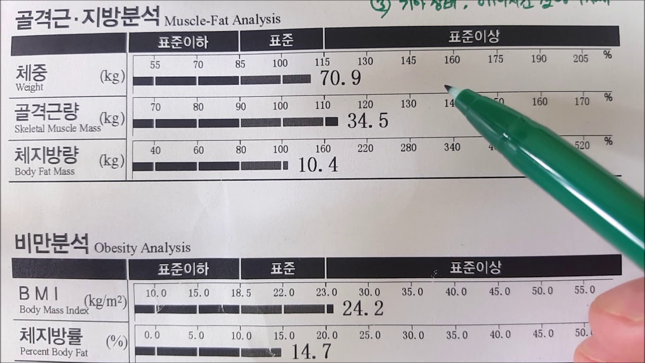 [건전남TV] 인바디(체성분분석) 보는법! 내 몸 상태는?