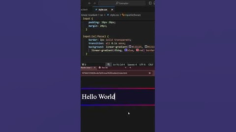 📲Create Gradient Border💻 #styling #html #frontend #developer #coding #website #reels #viral #foryou