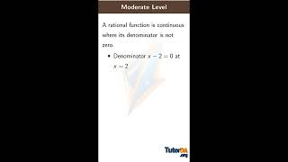 Apply continuity to determine continuity on a half-open interval in 30 sec #shorts #math #tutorda