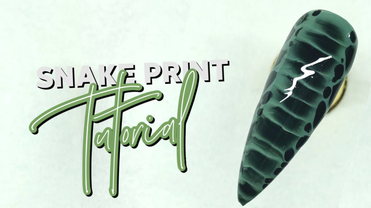 SNAKE PRINT using Blooming Gel