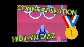 HIDILYN DIAZ 1ST EVER PILIPINO OLYMPIC GOLD MEDALIST OLYMPIC IN TOKYO