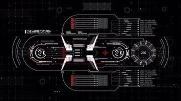 Rotary HUD Display Stock Motion Graphics