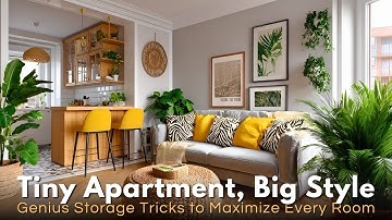 Genius Tiny Apartment Storage Ideas That Make Your Space Look Huge  Open Plan Layout