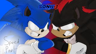 Sonic And Shadow - SPEED PAINT!!!