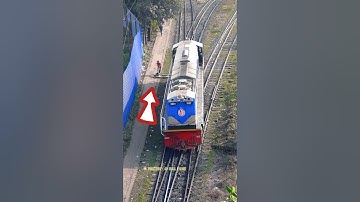 Manually operated rail track switching