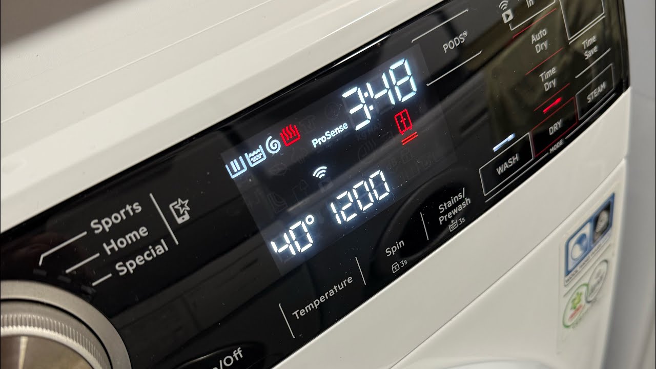 AEG 8000 Washer Dryer - Synth 40c Cupboard Dry
