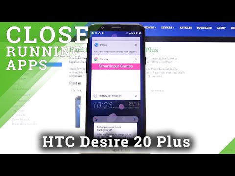 How to Close Running Applications on HTC Desire 12 Plus - Turn Off Running Apps in Background