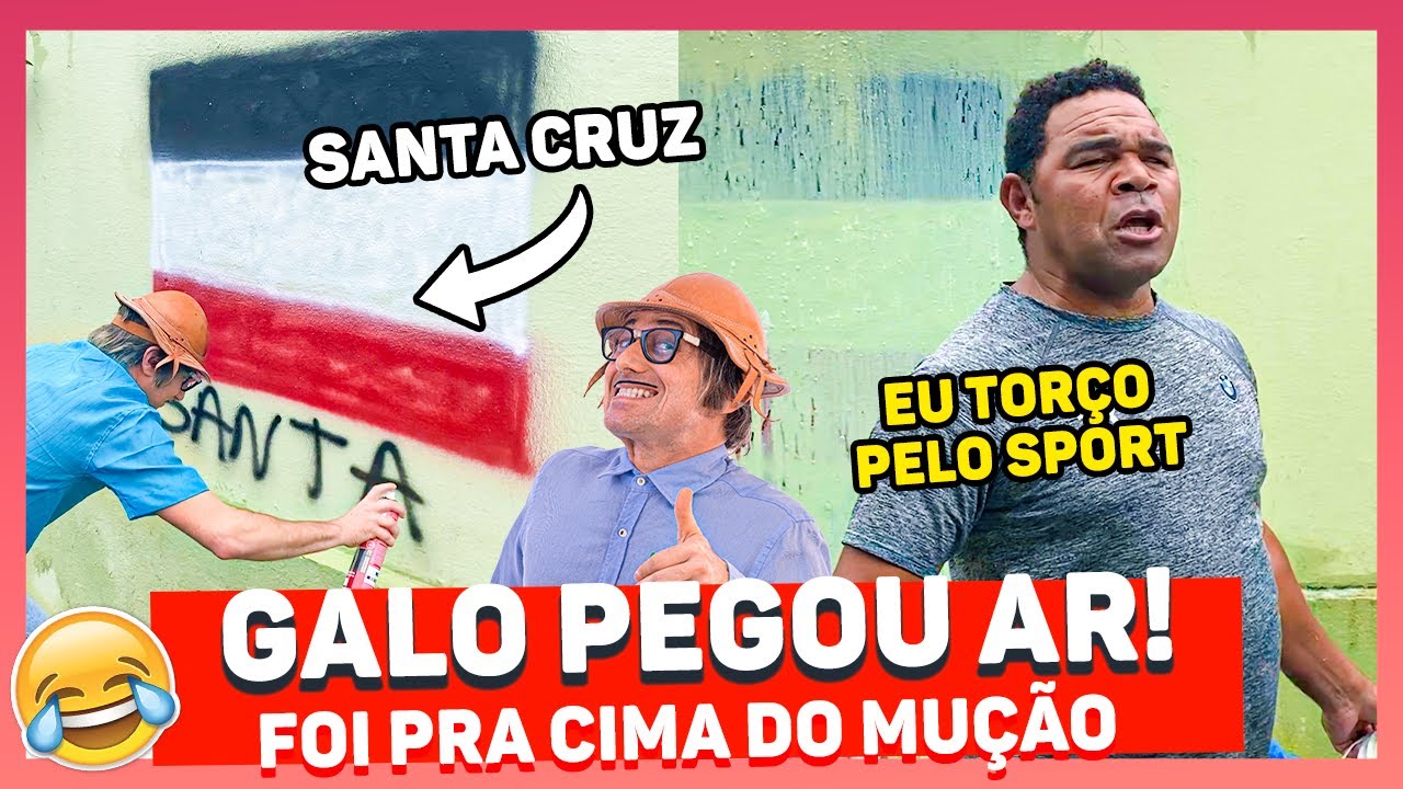 PINTAMOS O MURO DO GALO COM BANDEIRA DO TIME RIVAL | TROLLANDO GALO CEGO
