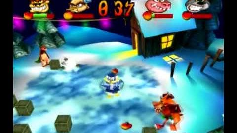 Crash Bash - Warp Room 3: Old Mines - 129) Snow Bash Lv. 5