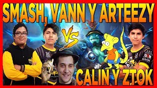Smash, Vann Y Arteezy Vs Calin Y Ztok Farmeando Mmr Con Calin Dota 2 Kurama Dota