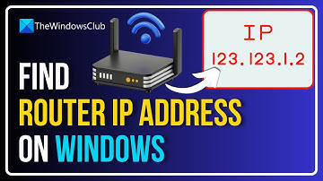 How to find the router IP address on Windows 11