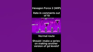 Hexagon Force 2 Preview 1 #geometrydash #hexagonforce #waterflame #series #gd #gdlevels #gdlevel