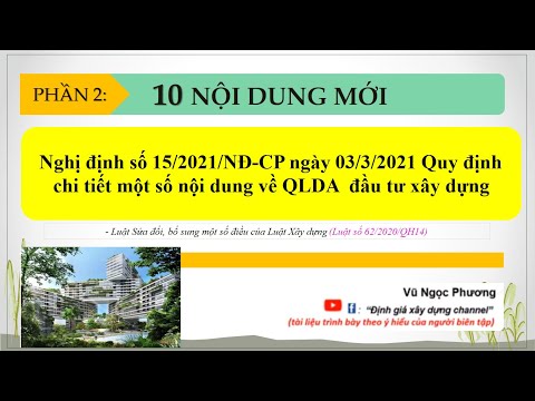 Video (Phần 2) Một số điểm mới của Nghị định 15/2021 về Quản... - youtube