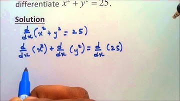 Implicit Differentiation   Circle