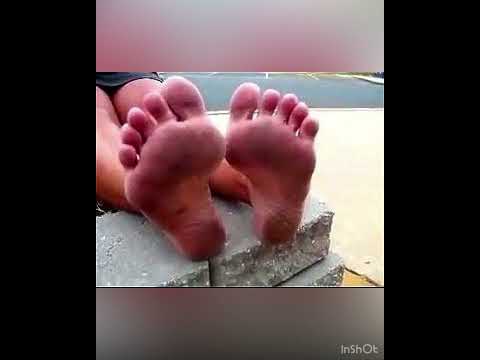 Dirty feet clean smelly feet with pedicure