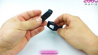 Sports bracelet with hidden Full HD camera and clock (www.cool-mania.com)