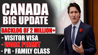 Canada Immigration Big Update | Backlog 2 Million TR, PR, Visitor, Study Permits, Work Permits