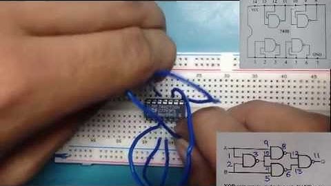 EX-OR GATE USING NAND GATES EXPERIMENT