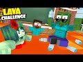 Monster School : BOTTLE FLIP FLOOR IS LAVA Challenge - Minecraft Animation