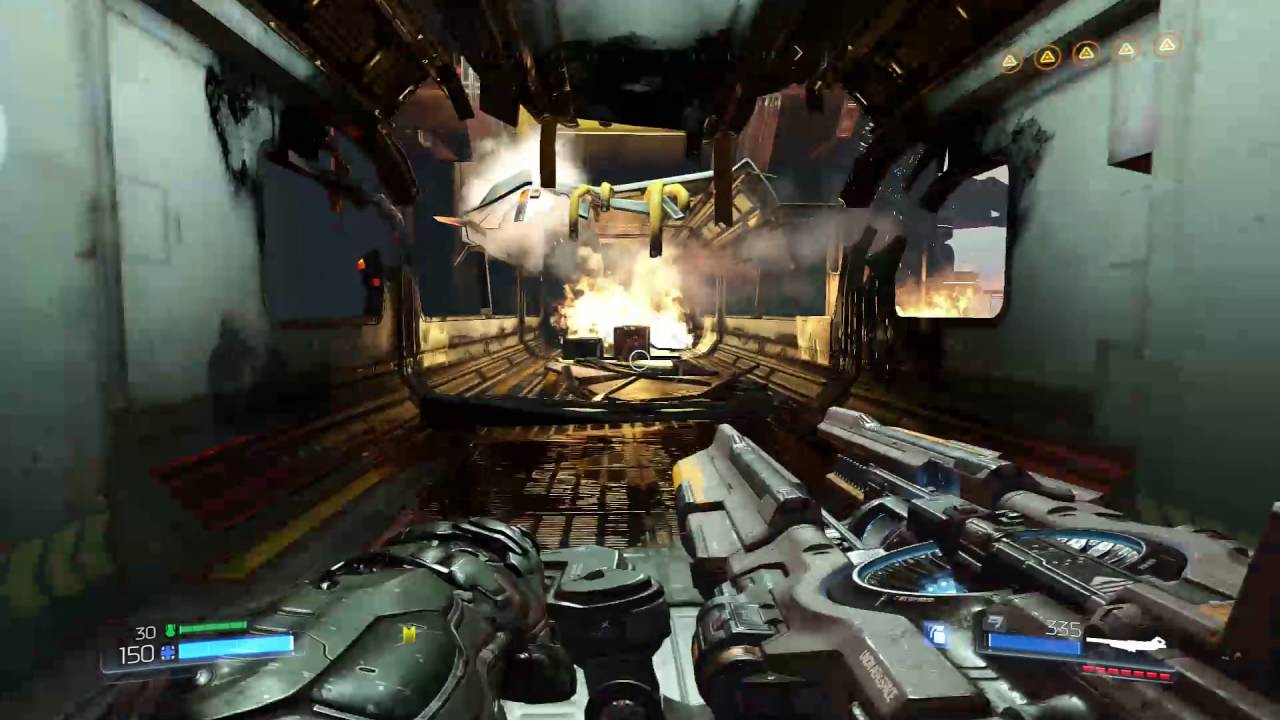 DOOM mission 7 how to return to the start(gauss jumping) YouTube