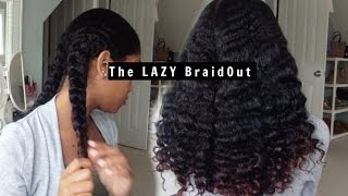 The Lazy Braid Out | ft As I Am Naturally