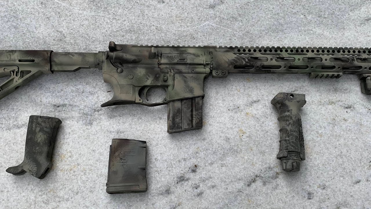 How To Spray Paint Your NY New York Compliant AR 15 Camouflage