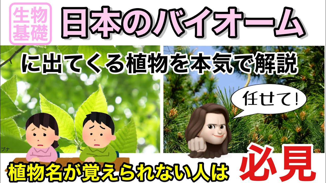 【生物基礎】全員見て！！日本のバイオームを完璧に理解させます