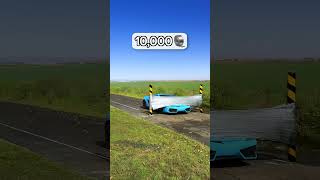 How much tape to stop lamborghini ☠️#Lamborghini #Challenge #Experiment #Supercar)