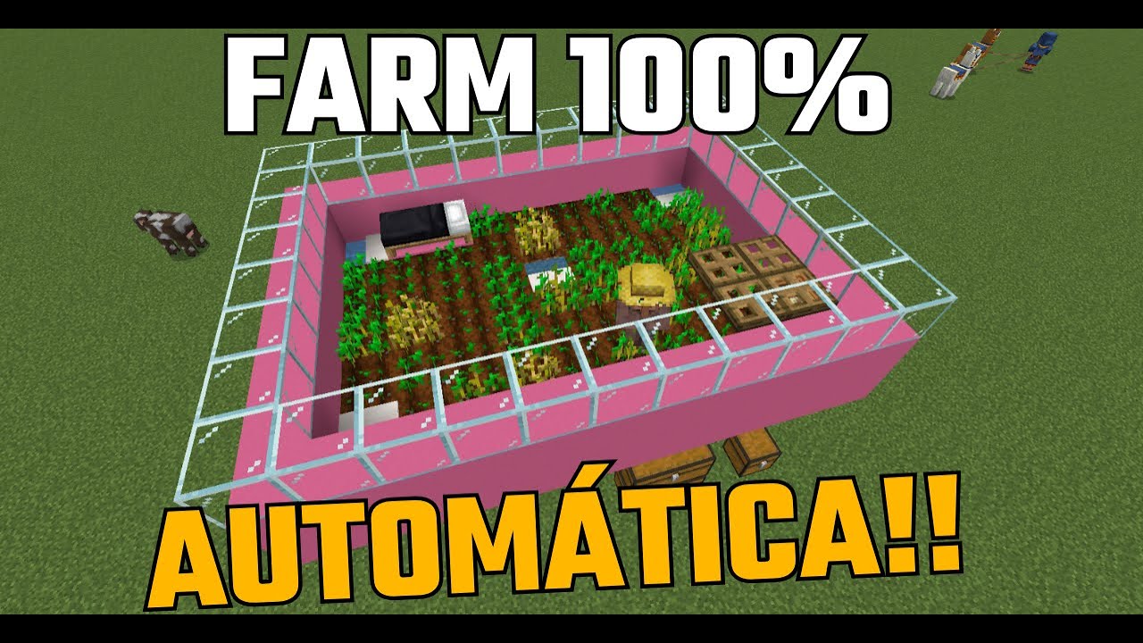 Farm FÁCIL de TRIGO, BATATA, CENOURA E BETERRABA no Minecraft - YouTube