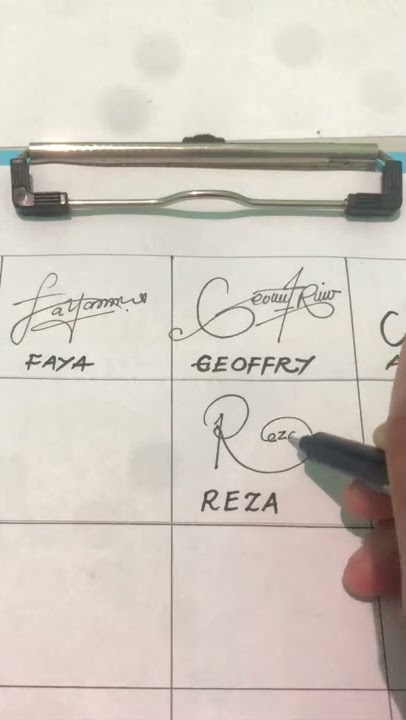 Download lagu Reza Signature | Inspirasi Tanda Tangan #signature #tandatangan #shorts