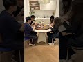 料理が取りやすい!😳中央の回転トレイが便利な変形ダイニングテーブル