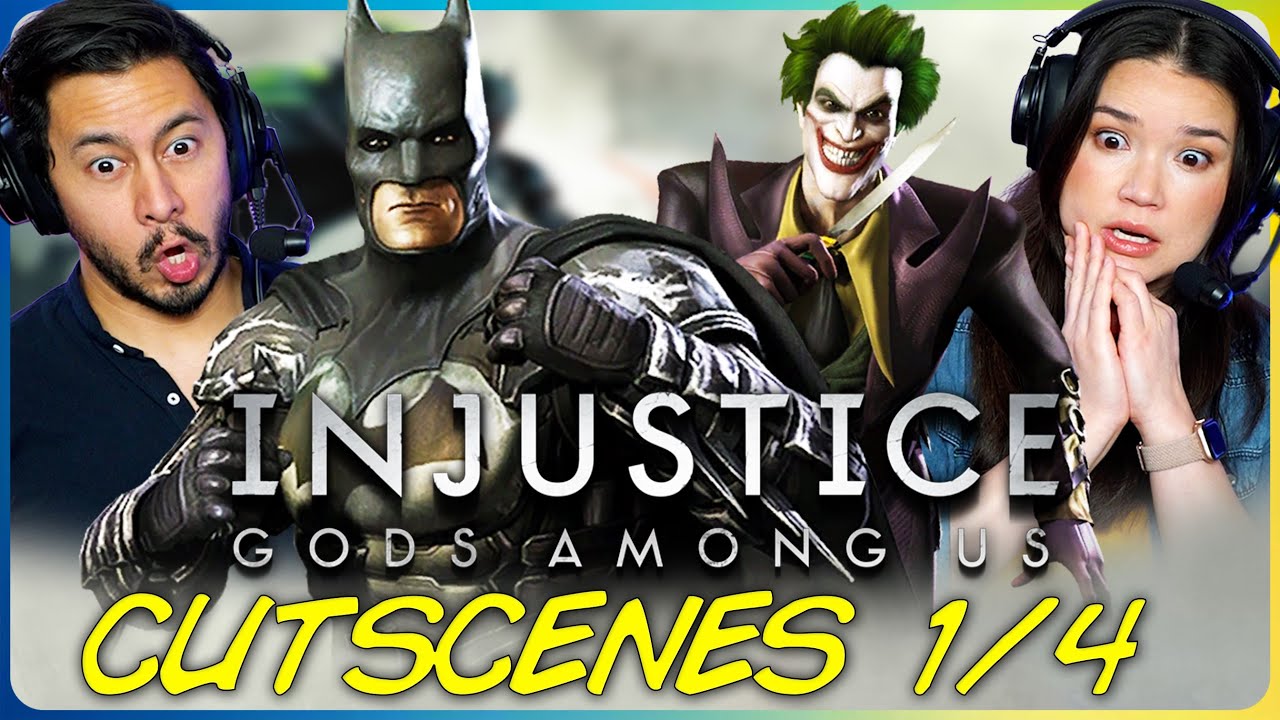 INJUSTICE: GODS AMONG US CUTSCENES (Part 1) REACTION!