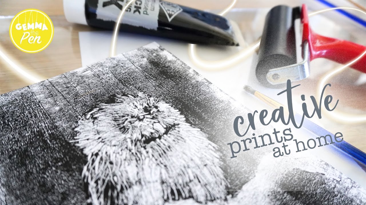 Reductive Monotype Let's Play! * Creative Printmaking at Home