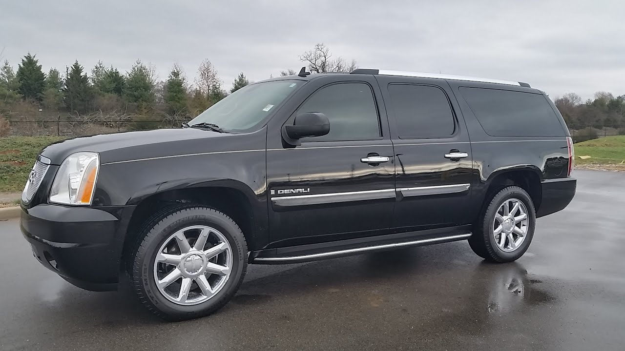 Sold 2008 Gmc Yukon 1500 Xl 4x2 Denali 6 2l 113k Black In Color For Sale Call 855 507 8520