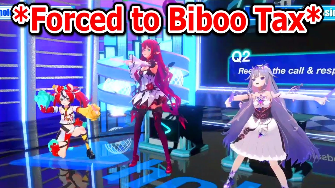 Bae и IRyS сильно съёжились, когда Бибу заставил их танцевать под песню Biboo Tax...