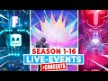 All Fortnite LIVE-EVENTS Season 1-16 (*NEW* Zero Crisis Event)