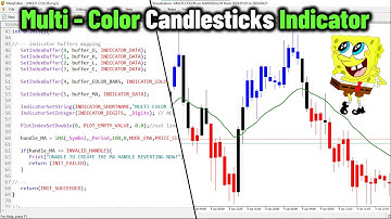 😱Creating a Multi-Color Candlesticks/Bars Chart MT5 Indicator in MQL5/MT5 [PART 511]#forexalgotrader
