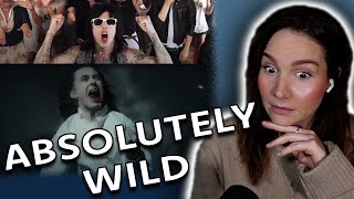 Falling In Reverse - I'm Not A Vampire (+Revamped) I Double Reaction I Artist Reacts I