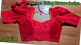 32"size princess cut blouse design cutting and stitching for beginners 👌 💯  screenshot 4