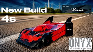 Arrma Limitless GT on 4s 139 mph.. w/ ONYX 6900 mah pack