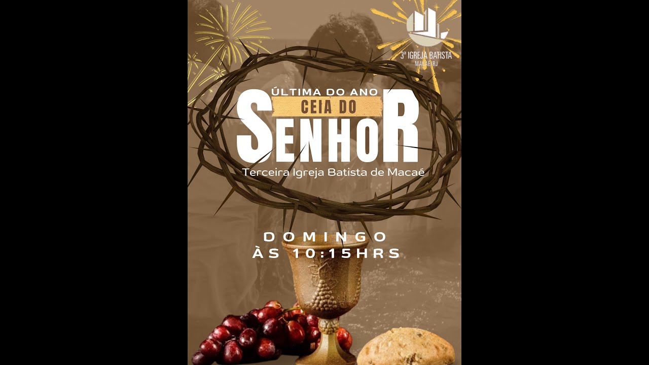 CELEBRAÇÃO DA CEIA DO SENHOR - 29/12/24 (manhã) - YouTube