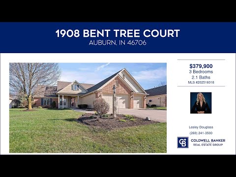 1908 Bent Tree Court, Auburn, IN home video tour