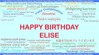 Elise   Languages Idiomas - Happy Birthday