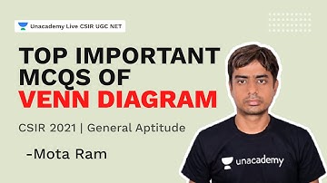 Top Important MCQs of Venn Diagram| CSIR 2021| General Aptitude | Mota Ram| Unacademy Live CSIR UGC